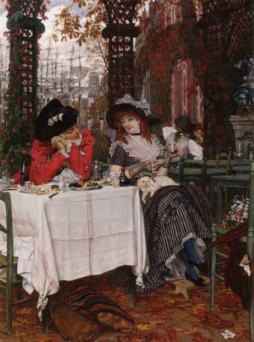 Painting Code#1839-Tissot, James Jacques Joseph(France): Un Dejeuner