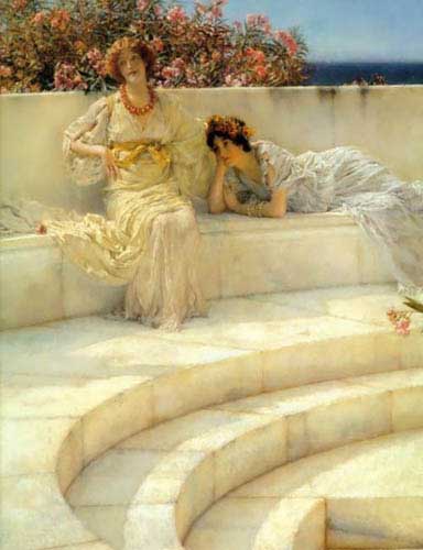 Painting Code#1841-Alma-Tadema, Sir Lawrence: Under the Roof of Blue Ionian Weather 