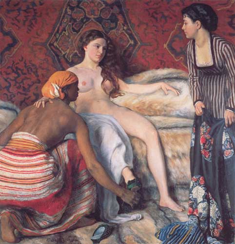 Painting Code#1900-Bazille, Frederic: The Toilette