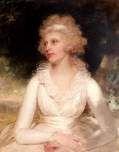 Painting Code#1907-Beechey, Sir William: Portrait of Sophia Anne Raymond-Barker
