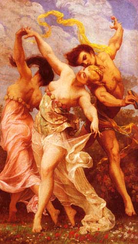 Painting Code#1956-Boulanger, Gustave Clarence Rodolphe(France): The Amorous Dancers