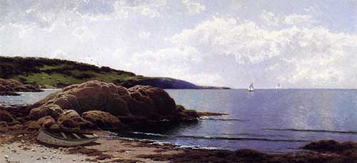 Painting Code#20217-Bricher, Alfred Thompson - Baily&#039;s Island, Maine