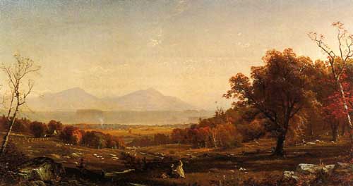 Painting Code#20225-Bricher, Alfred Thompson - Lake George from Bolton