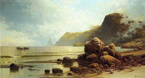 Painting Code#20229-Bricher, Alfred Thompson - Low Tide, Southhead, Grand Manan Island