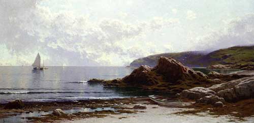 Painting Code#20236-Bricher, Alfred Thompson - Sailing off the Coast