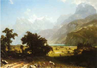 Painting Code#20266-Bierstadt, Albert(USA) - Lake Lucerne