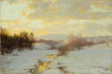 Painting Code#20282-Bierstadt, Albert(USA) - Twilight