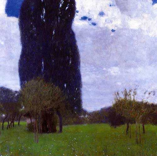Painting Code#20339-Klimt, Gustav(Austria) - The Tall Poplar Trees II