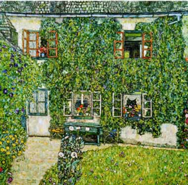 Painting Code#20344-Klimt, Gustav(Austria) - Forsthaus in Weissenbach Am Attersee