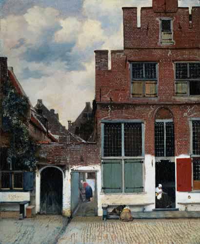 Painting Code#2086-Vermeer, Jan: Little Street