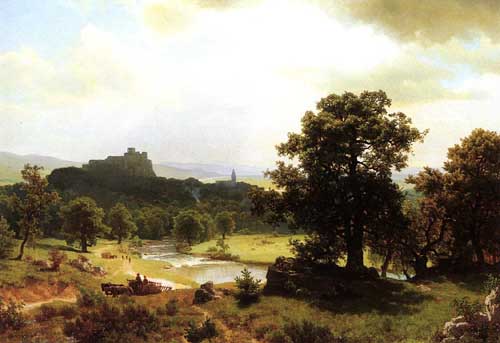 Painting Code#2158-Bierstadt, Albert(USA): Day&#039;s Beginning
