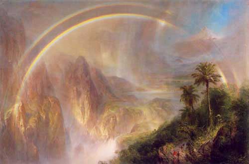 Painting Code#2415-Church, Frederic Edwin(USA): Rainy Season in the Tropics
