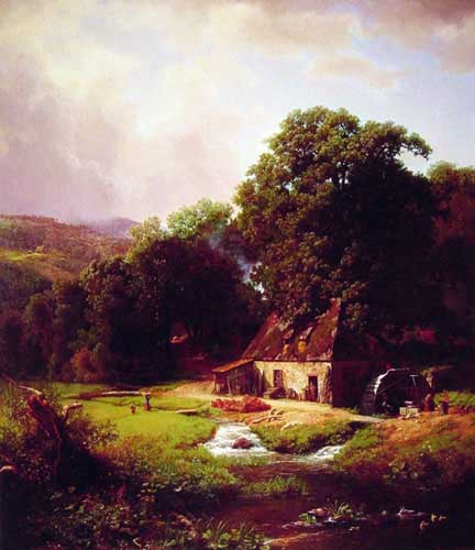 Painting Code#2463-Bierstadt, Albert(USA): The Old Mill