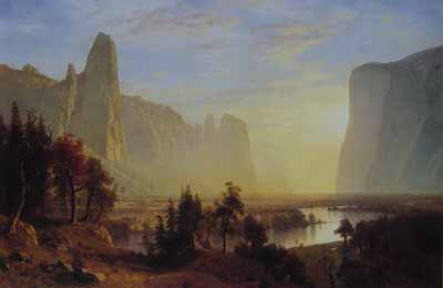Painting Code#2474-Bierstadt, Albert(USA): Yosemite Valley