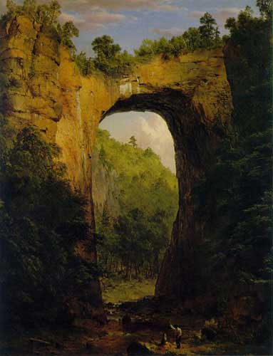 Painting Code#2486-Church, Frederic Edwin(USA): The Natural Bridge, Virginia