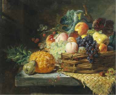 Painting Code#3022-George Lance - Nature&#039;s Bounty