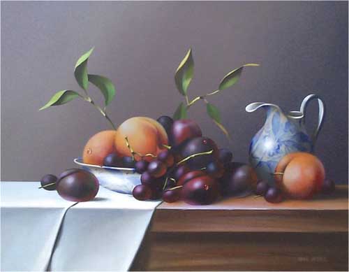 Painting Code#3026-Bowl Peaches