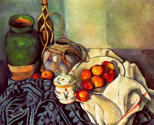 Painting Code#3031-Cezanne, Paul: Still Life with Olive Jar 
