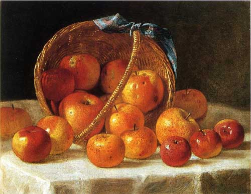 Painting Code#3058-John F. Francis - Basket of Apples