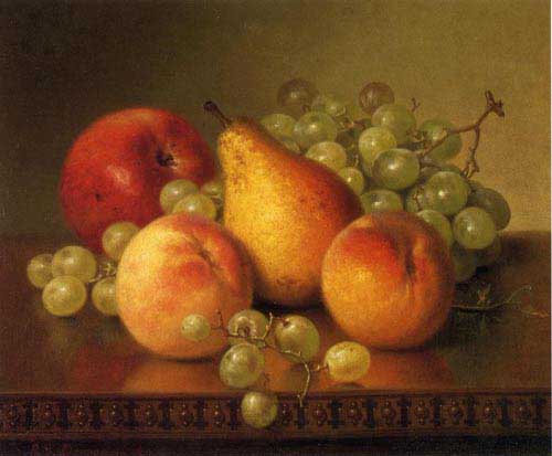 Painting Code#3065-Robert Spear Dunning - Fruit Still Life
