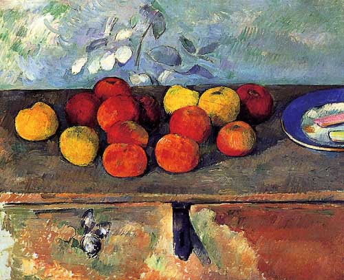 Painting Code#3709-Cezanne, Paul - Apples and Biscuits