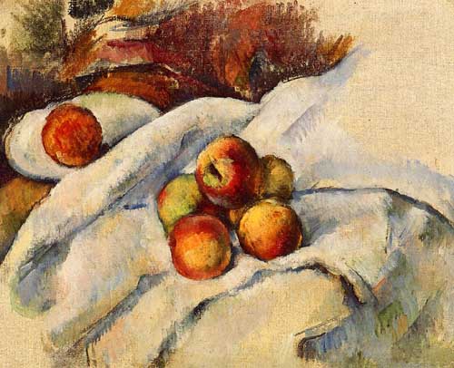 Painting Code#3710-Cezanne, Paul - Apples on a Sheet