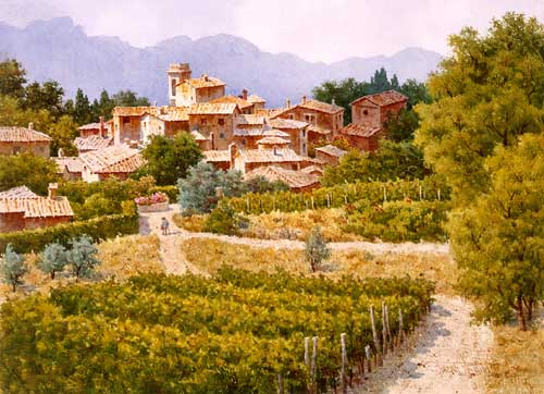 Painting Code#40020-Tuscany Landscape