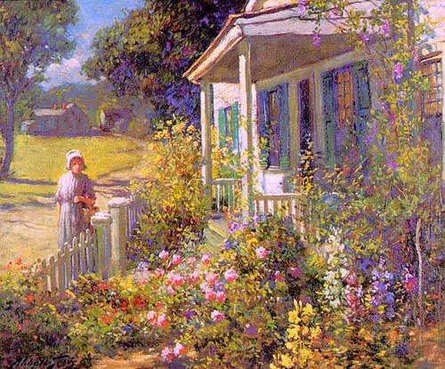 Painting Code#40064-Graves, Abbott Fuller(USA): Summer Garden