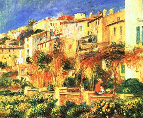 Painting Code#40092-Renoir, Pierre-Auguste: Terrace at Cagnes