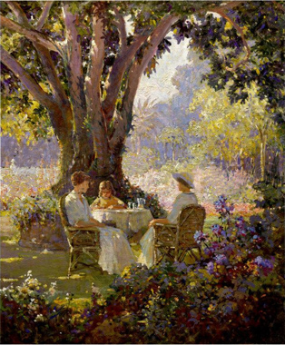 Painting Code#40184-Graves, Abbott Fuller(USA): High Tea