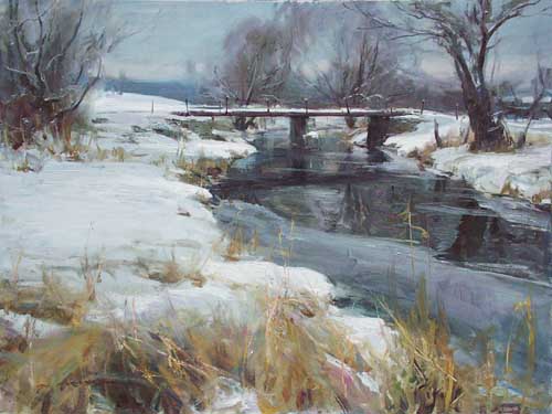 Painting Code#40313-Gerhartz, Daniel F.(USA): Crossing Silver Creek