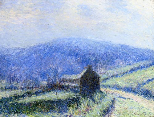 Painting Code#40338-Gustave Loiseau - Hoarfrost at Huelgoat, Finistere
