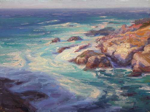 Painting Code#40408-Charles Muench: Seascape