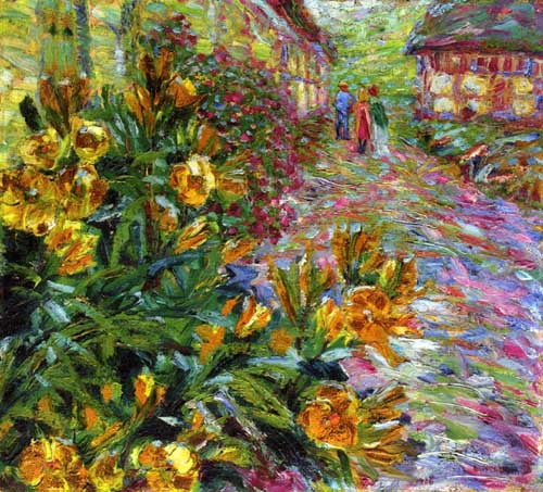 Painting Code#40419-Emile Nolde - Yellow Flowering Shrub