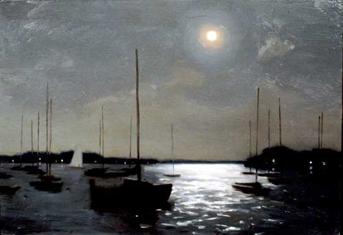 Painting Code#40436-Levin, Steven J(USA): Moonlight Sail