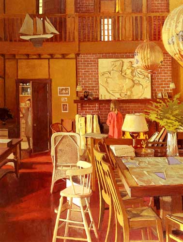Painting Code#40456-Porter, Fairfield(USA): Interior With Dress Pattern