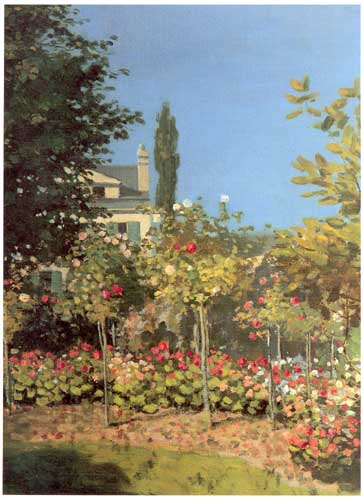 Painting Code#40600-Monet, Claude: Garden in Bloom at Sainte-Addresse