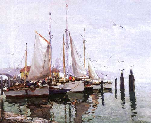Painting Code#40620-Thieme, Anthony(USA): St. Augustine Yacht Club