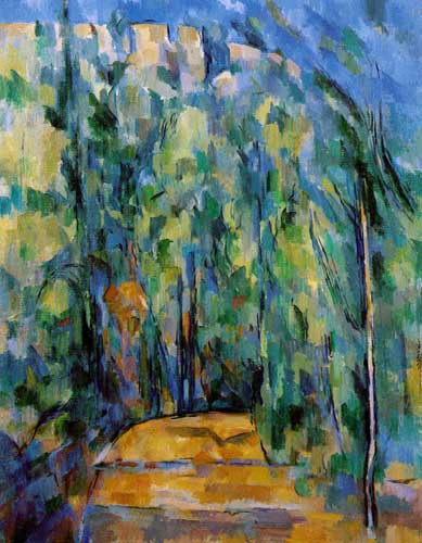 Painting Code#40896-Cezanne, Paul: Bend in Forest Road 