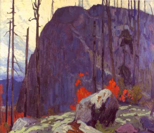 Painting Code#40947-Lawren Harris(Canadian, 1885-1970): Algoma Hill