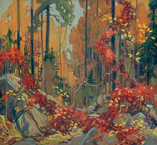 Painting Code#40967-Thomson, Tom(Canadian, 1877-1917): Autumn&#039;s Garland