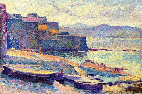 Painting Code#41051-Maximilien Luce - The Fishing Port at Saint-Tropez