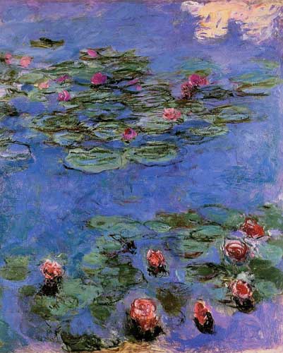 Painting Code#41385-Monet, Claude - Red Water-Lilies