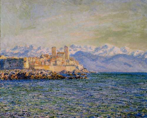 Painting Code#41444-Monet, Claude - The Old Fort at Antibes (also known as The Fort of Antibes)