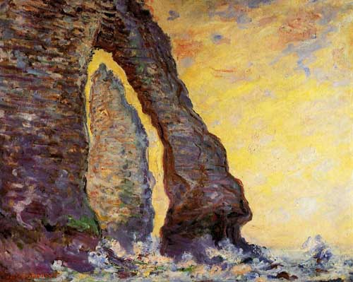 Painting Code#41459-Monet, Claude - The Rock Needle Seen through the Porte d&#039;Aval
