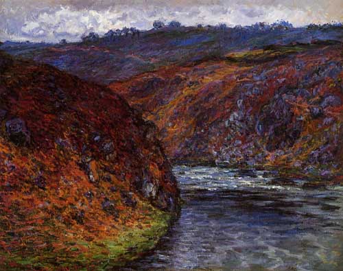 Painting Code#41482-Monet, Claude - Valley of the Creuse, Grey Day