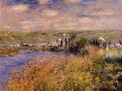 Painting Code#41488-Monet, Claude - Vetheuil Seen from Ile Saint Martin