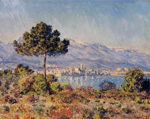 Painting Code#41491-Monet, Claude - View of Antibes from the Notre-Dame Plateau