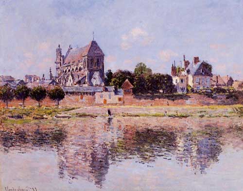 Painting Code#41493-Monet, Claude - View of the Church at Vernon