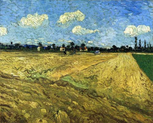 Painting Code#41605-Vincent Van Gogh - The Ploughed Field